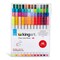 KINGART® Fine Line Color Ink Pens, Set of 48 Unique Colors, Tip Size 0.4 mm